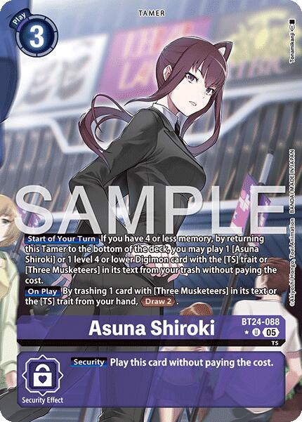 Asuna Shiroki [BT24-088] (Alternate Art) [Time Stranger] | Clutch Gaming