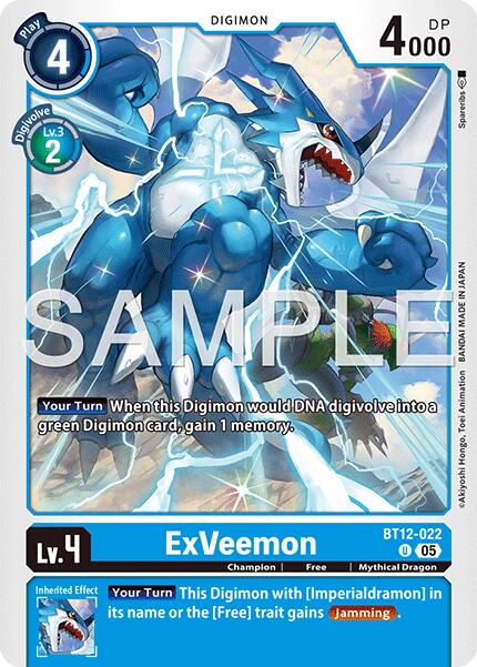 ExVeemon [BT12-022] [Advanced Booster Digimon Generation] | Clutch Gaming