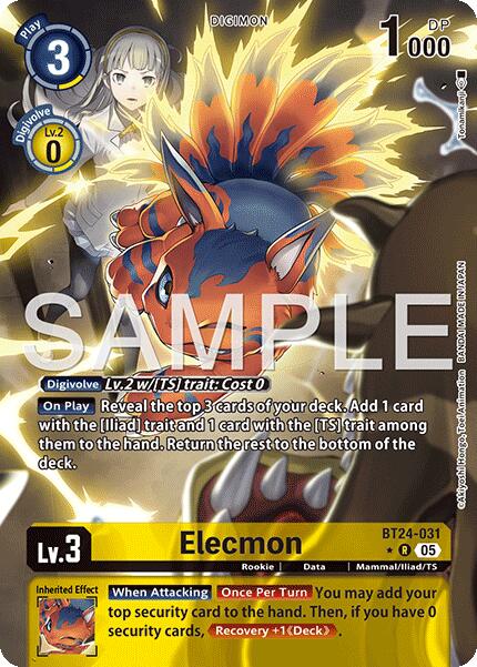 Elecmon [BT24-031] (Alternate Art) [Time Stranger] | Clutch Gaming