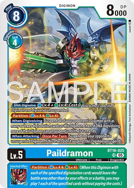 Paildramon [BT16-025] [Advanced Booster Digimon Generation] | Clutch Gaming