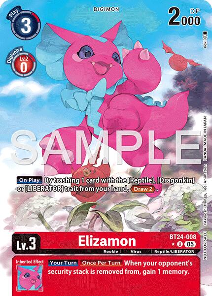 Elizamon [BT24-008] (Box Topper) [Time Stranger] | Clutch Gaming