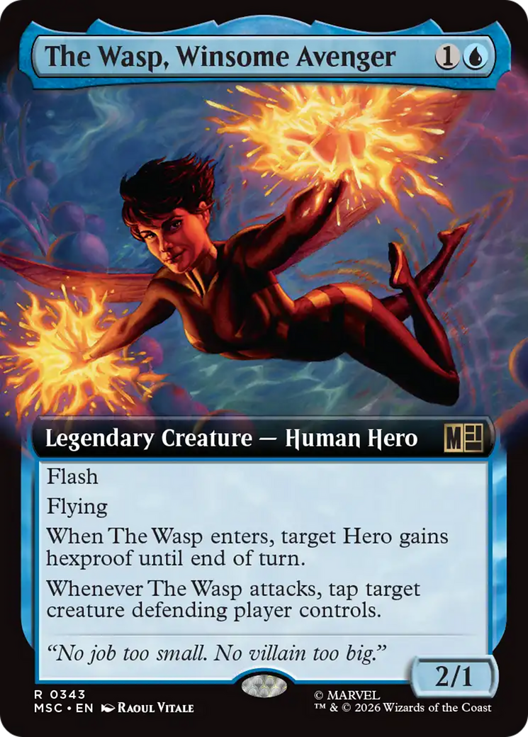 The Wasp, Winsome Avenger (Extended Art) [Marvel Super Heroes Commander] | Clutch Gaming