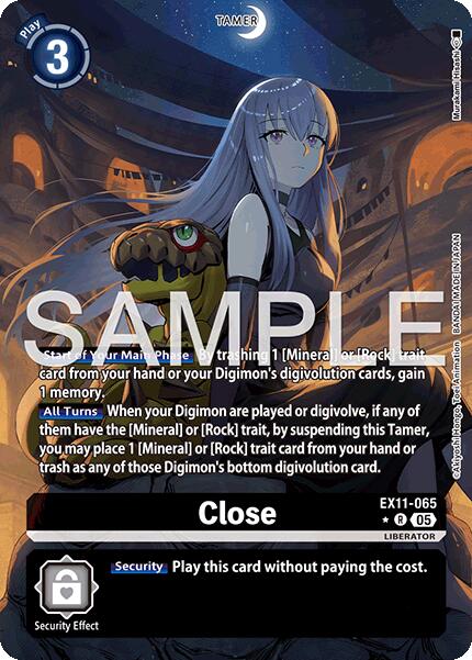 Close [EX11-065] (Alternate Art) [Dawn of Liberator] | Clutch Gaming