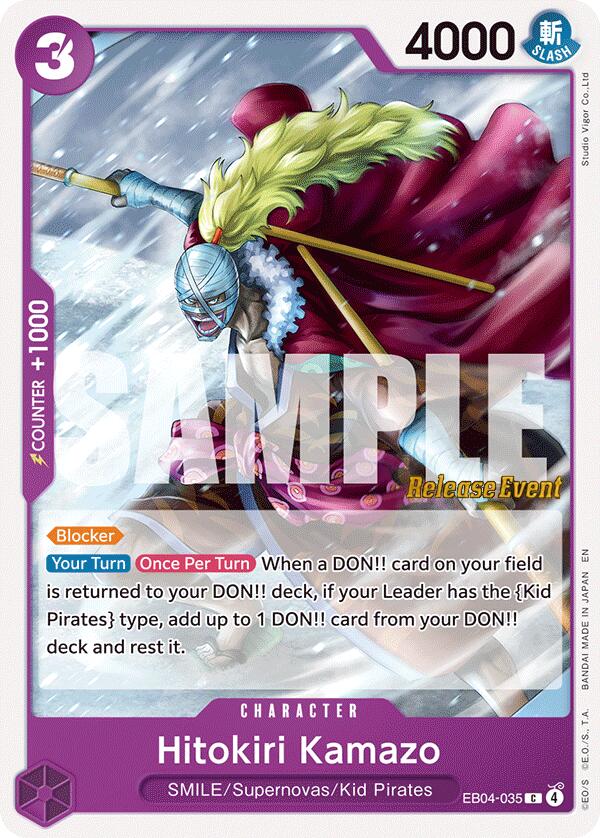 Hitokiri Kamazo [The Azure Sea's Seven Release Event Cards] | Clutch Gaming