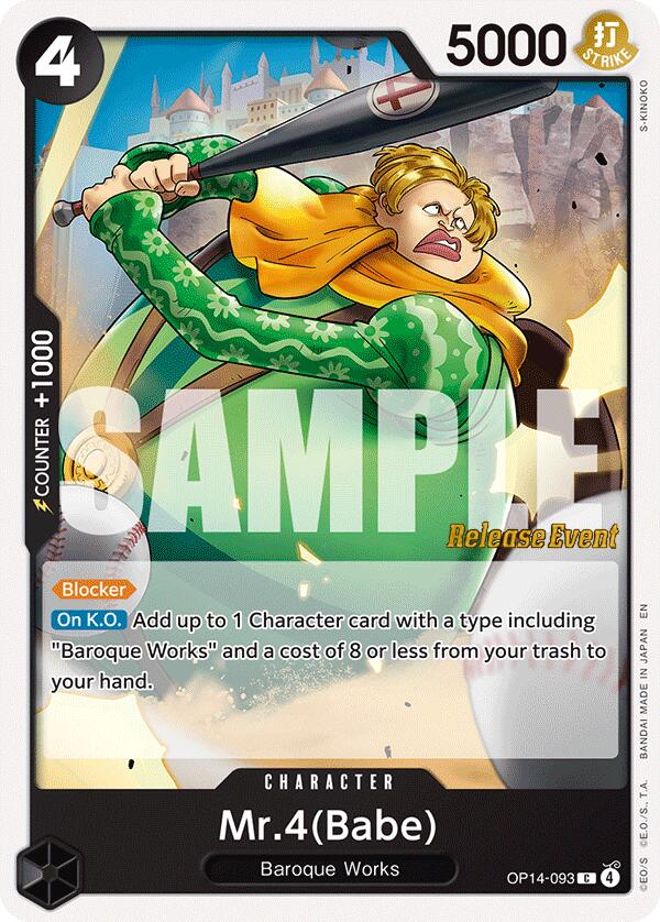 Mr.4(Babe) [The Azure Sea's Seven Release Event Cards] | Clutch Gaming