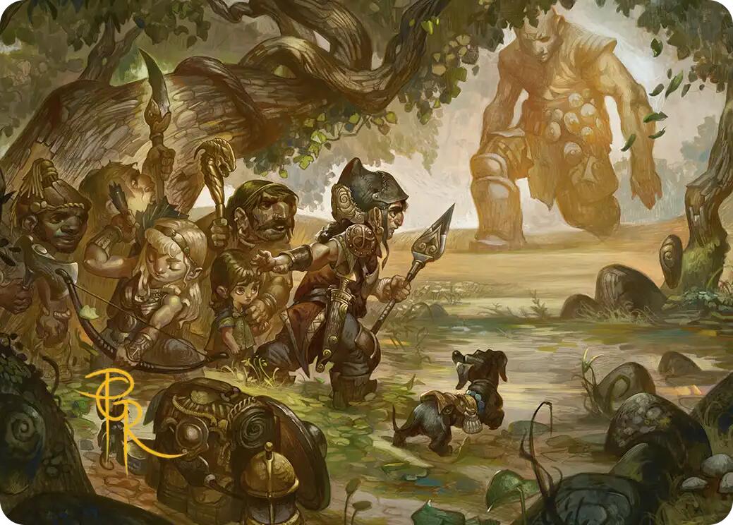 Protective Response Art Card (Gold-Stamped Signature) [Lorwyn Eclipsed Art Series] | Clutch Gaming