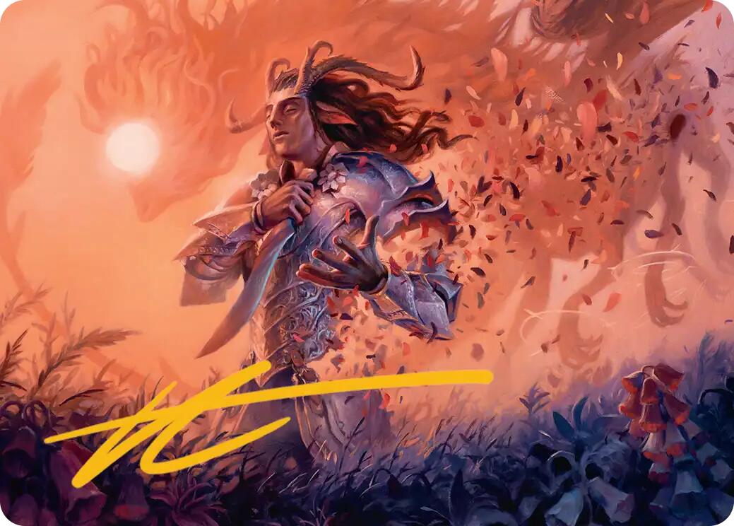 Rhys, the Evermore Art Card (Gold-Stamped Signature) [Lorwyn Eclipsed Art Series] | Clutch Gaming