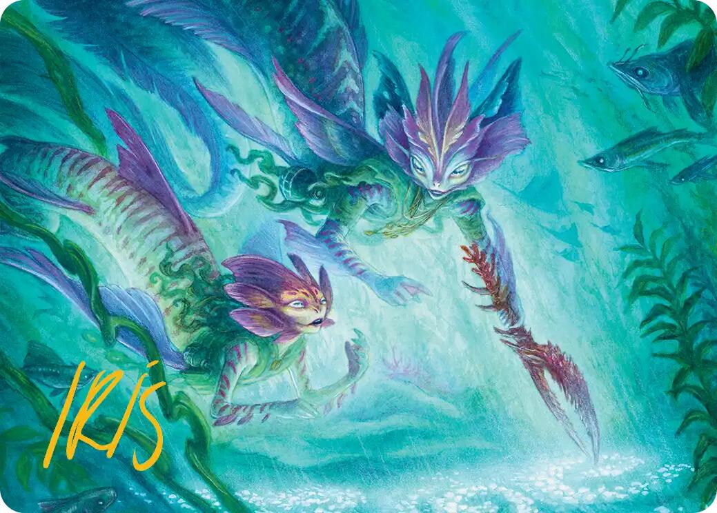 Silvergill Mentor Art Card (Gold-Stamped Signature) [Lorwyn Eclipsed Art Series] | Clutch Gaming