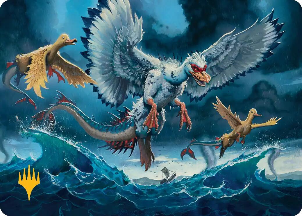 Sunderflock Art Card (Gold-Stamped Planeswalker Symbol) [Lorwyn Eclipsed Art Series] | Clutch Gaming