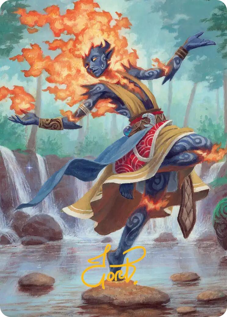 Ashling, Rekindled Art Card (16/54) (Gold-Stamped Signature) [Lorwyn Eclipsed Art Series] | Clutch Gaming