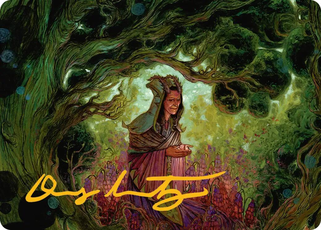 Bloom Tender Art Card (Gold-Stamped Signature) [Lorwyn Eclipsed Art Series] | Clutch Gaming
