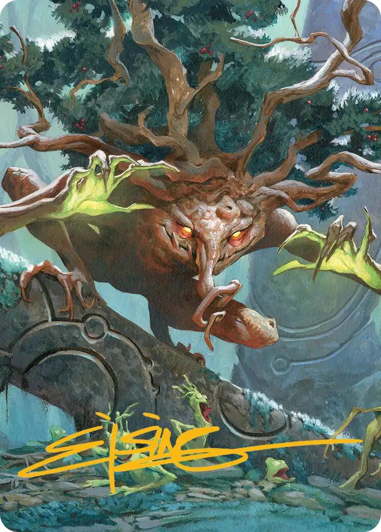 Ferrafor, Young Yew Art Card (Gold-Stamped Signature) [Lorwyn Eclipsed Art Series] | Clutch Gaming