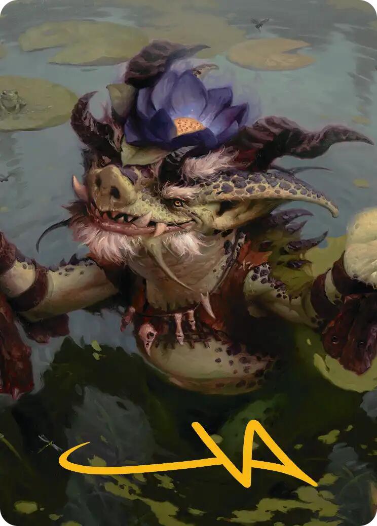 Ignoble Hierarch Art Card (Gold-Stamped Signature) [Lorwyn Eclipsed Art Series] | Clutch Gaming