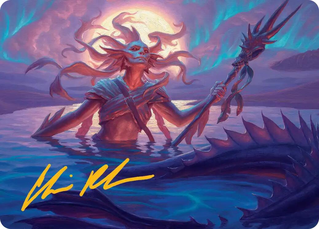 Eclipsed Merrow Art Card (Gold-Stamped Signature) [Lorwyn Eclipsed Art Series] | Clutch Gaming