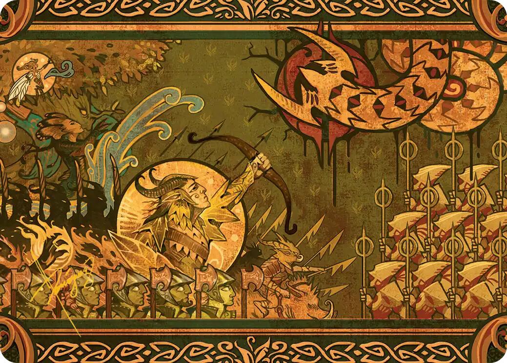 Chronicle of Victory Art Card (Gold-Stamped Signature) [Lorwyn Eclipsed Art Series] | Clutch Gaming