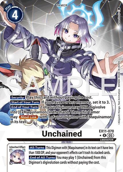 Unchained [EX11-070] (Alternate Art) [Dawn of Liberator] | Clutch Gaming