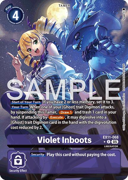 Violet Inboots [EX11-068] (Alternate Art) [Dawn of Liberator] | Clutch Gaming