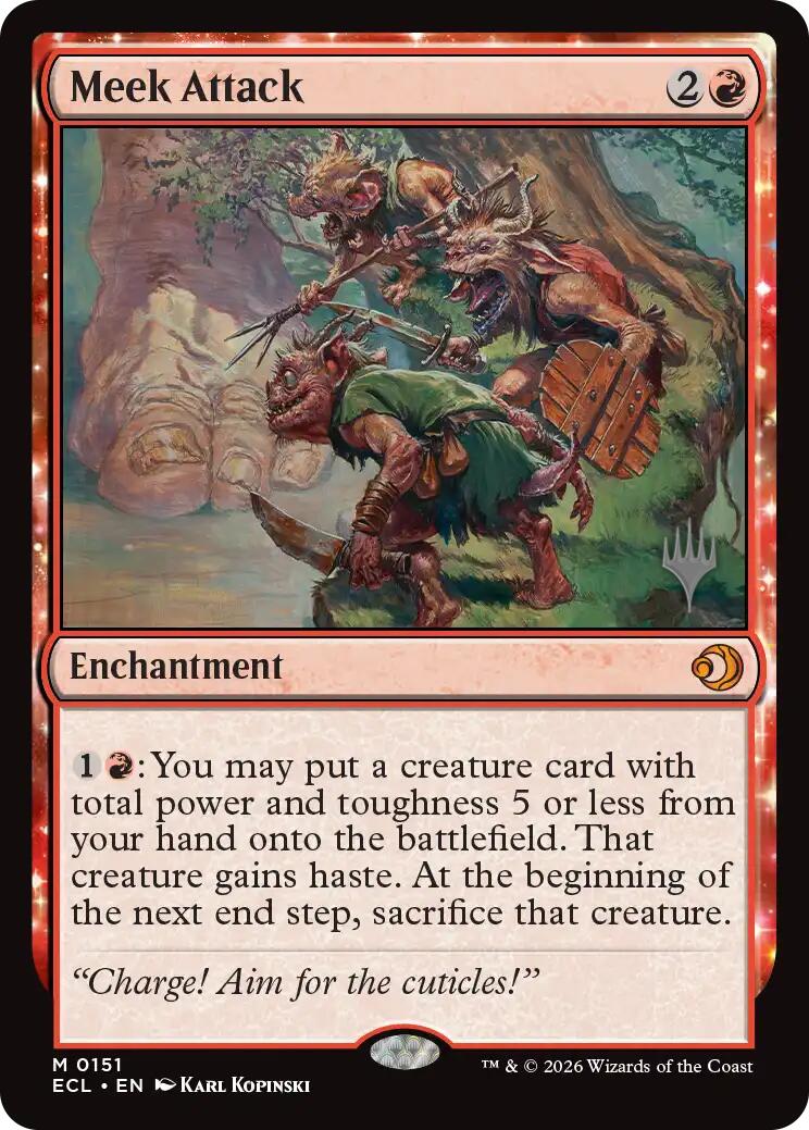 Meek Attack [Lorwyn Eclipsed Promos] | Clutch Gaming