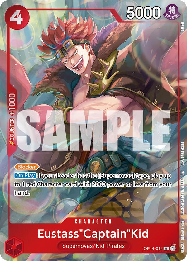 Eustass"Captain"Kid (OP14-014) (Dash Pack) [The Azure Sea's Seven] | Clutch Gaming