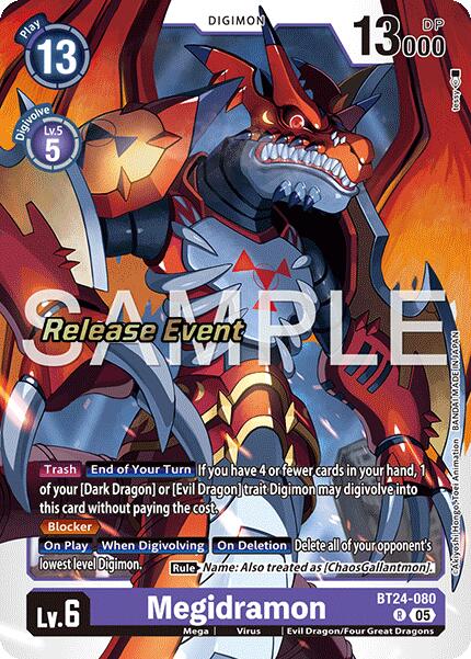 Megidramon [BT24-080] [Time Stranger Release Events Cards] | Clutch Gaming