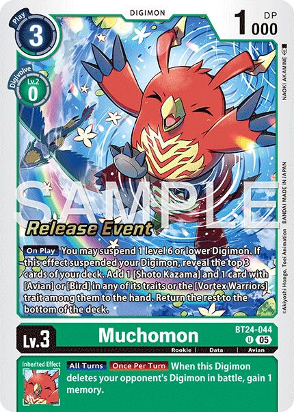 Muchomon [BT24-044] [Time Stranger Release Events Cards] | Clutch Gaming
