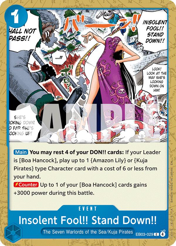 Insolent Fool!! Stand Down!! [Extra Booster: One Piece Heroines Edition] | Clutch Gaming