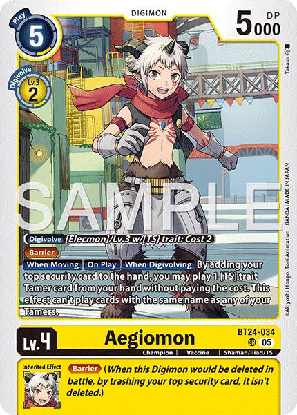 Aegiomon [BT24-034] [Time Stranger] | Clutch Gaming