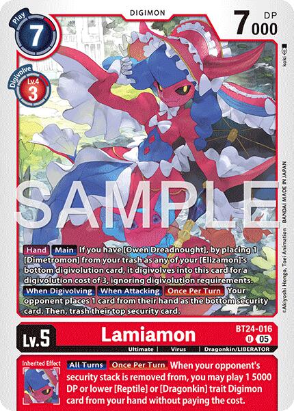 Lamiamon [BT24-016] [Time Stranger] | Clutch Gaming