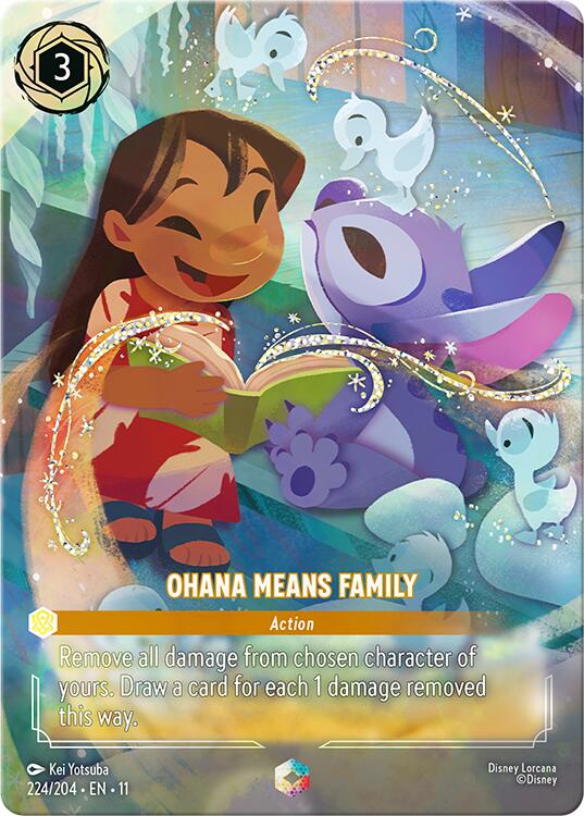 Ohana Means Family (Enchanted) (224/204) [Winterspell] | Clutch Gaming