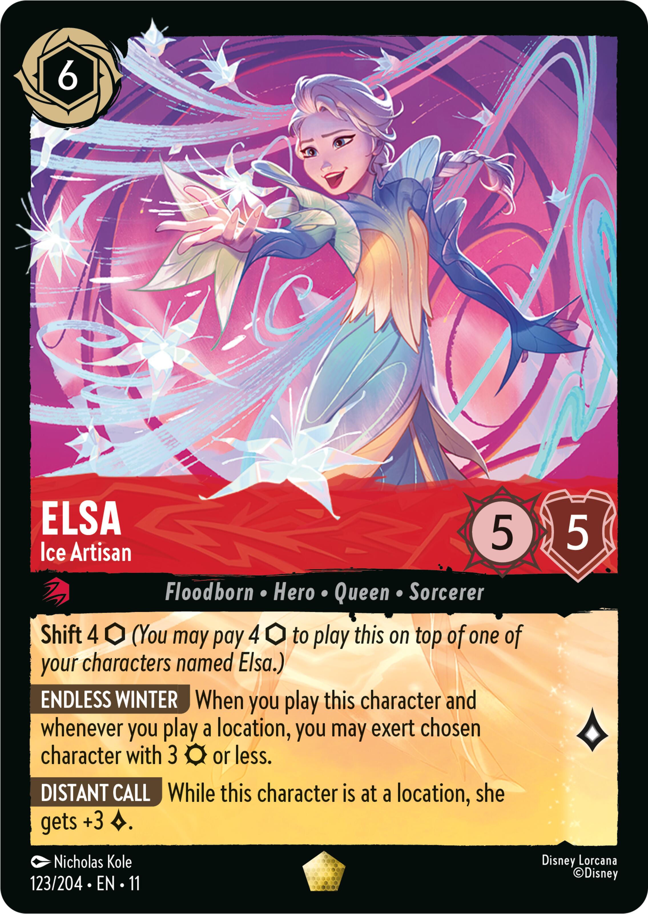 Elsa - Ice Artisan (123/204) [Winterspell] | Clutch Gaming