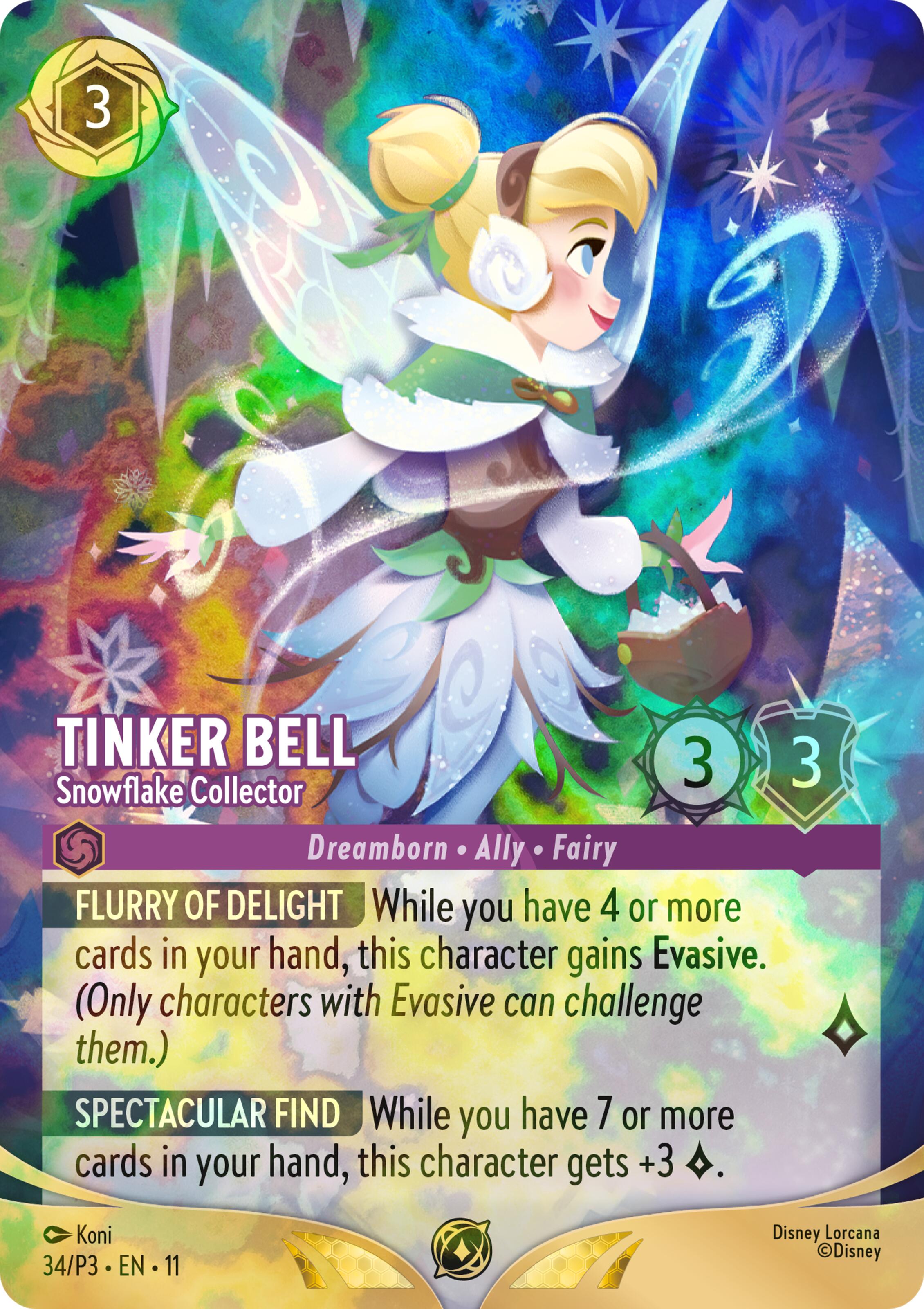 Tinker Bell - Snowflake Collector (Store Championship) (34) [Promo Cards] | Clutch Gaming