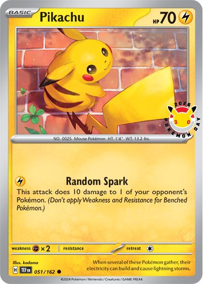 Pikachu (051/162) (Pokemon Day 2026) [Miscellaneous Cards] | Clutch Gaming