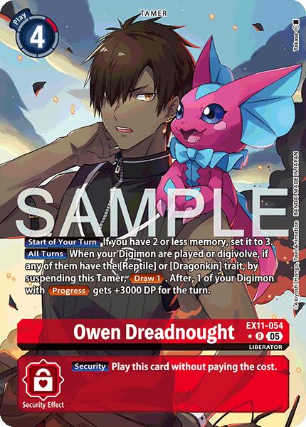 Owen Dreadnought [EX11-054] (Alternate Art) [Dawn of Liberator] | Clutch Gaming
