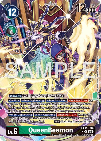 QueenBeemon [EX11-034] (Box Topper) [Dawn of Liberator] | Clutch Gaming