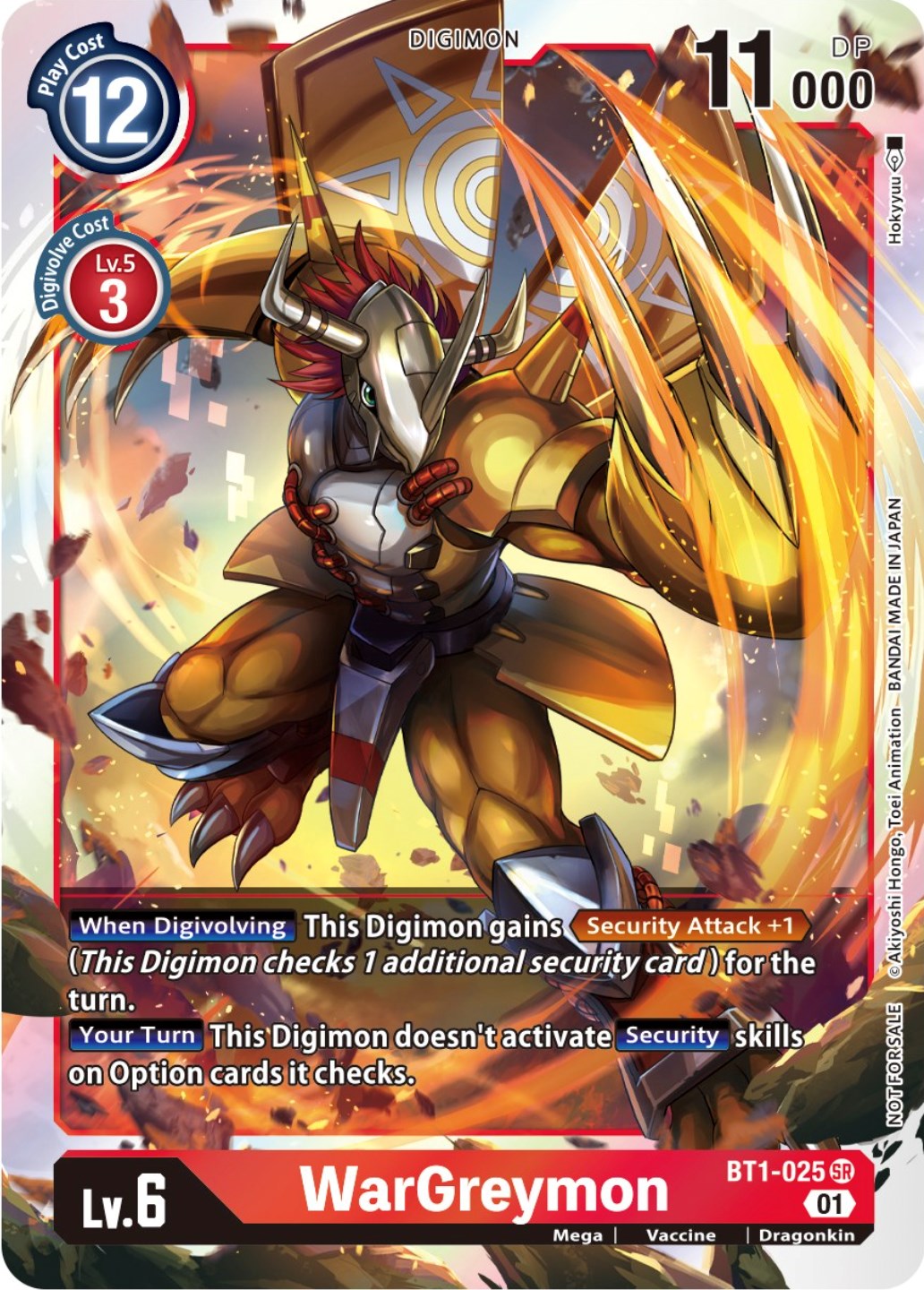 WarGreymon [BT1-025] (ST-11 Special Entry Pack) [Release Special Booster Promos] | Clutch Gaming