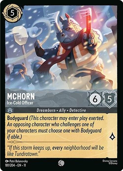 McHorn - Ice-Cold Officer (181/204) [Winterspell] | Clutch Gaming