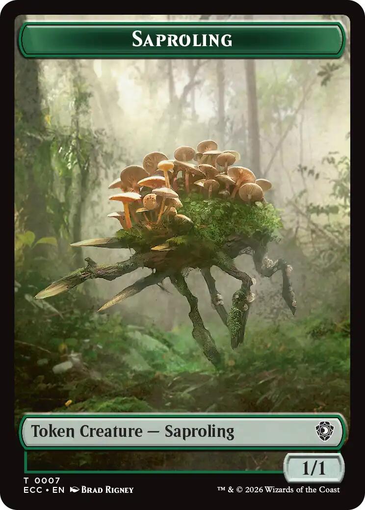 Saproling // Scarecrow Double-Sided Token [Lorwyn Eclipsed Tokens] | Clutch Gaming