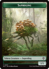 Saproling // Scarecrow Double-Sided Token [Lorwyn Eclipsed Tokens] | Clutch Gaming