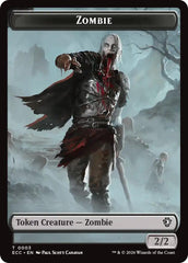 Zombie // Elf Warrior Double-Sided Token [Lorwyn Eclipsed Tokens] | Clutch Gaming