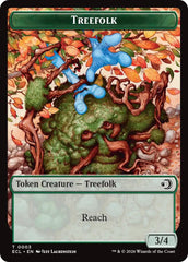 Treefolk // Goblin Double-Sided Token [Lorwyn Eclipsed Tokens] | Clutch Gaming