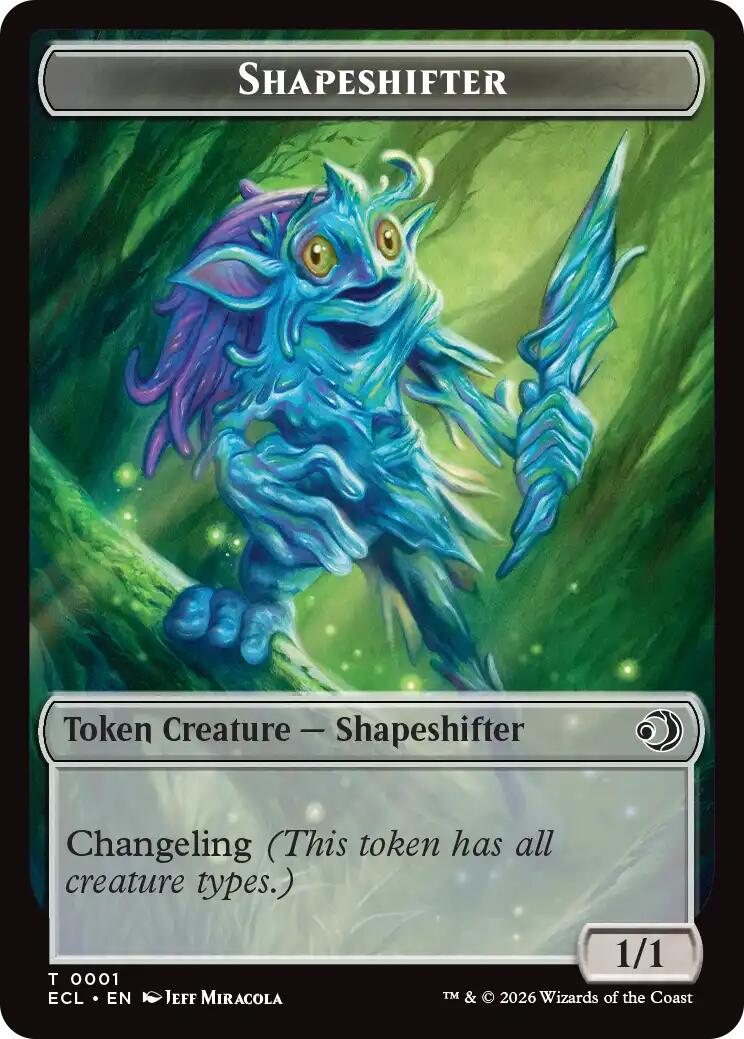 Shapeshifter // Merfolk Double-Sided Token [Lorwyn Eclipsed Tokens] | Clutch Gaming
