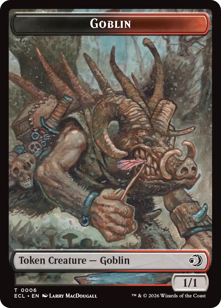 Faerie // Goblin Double-Sided Token [Lorwyn Eclipsed Tokens] | Clutch Gaming