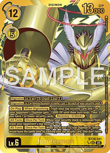 Jupitermon [BT24-101] (Rare Pull) [Time Stranger] | Clutch Gaming