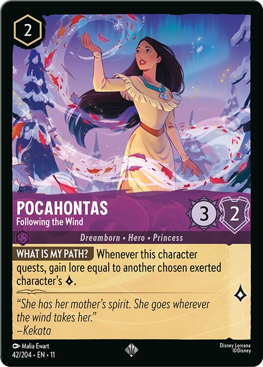 Pocahontas - Following the Wind (42/204) [Winterspell] | Clutch Gaming