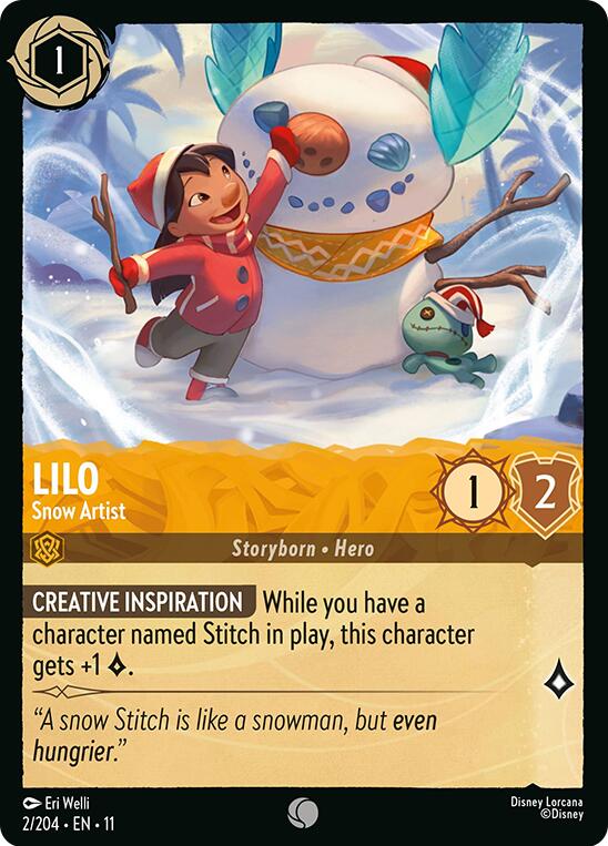 Lilo - Snow Artist (2/204) [Winterspell] | Clutch Gaming