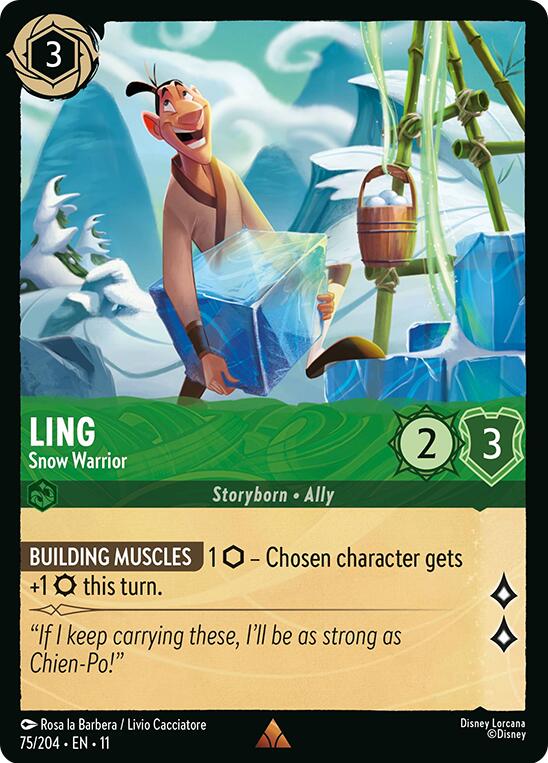 Ling - Snow Warrior (75/204) [Winterspell] | Clutch Gaming