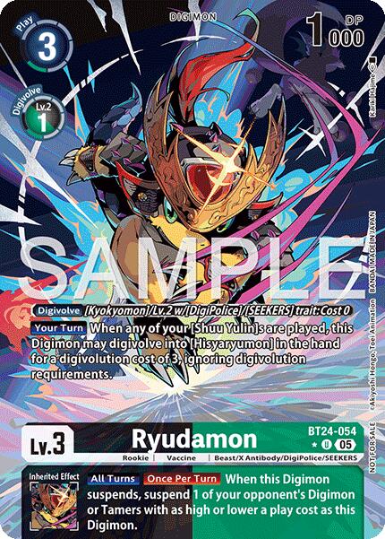 Ryudamon [BT24-054] (Alternate Art) [Time Stranger] | Clutch Gaming