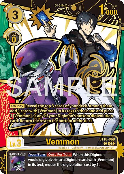 Vemmon [BT18-060] (Rare Pull) [Dawn of Liberator] | Clutch Gaming