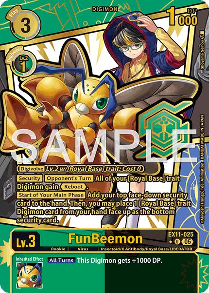 FunBeemon [EX11-025] (Rare Pull) [Dawn of Liberator] | Clutch Gaming