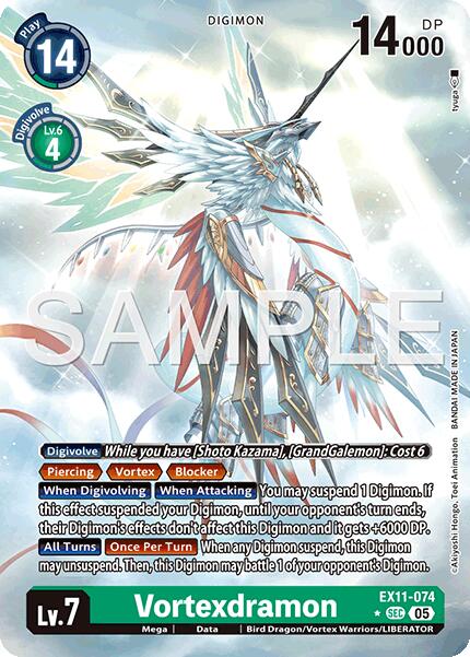 Vortexdramon [EX11-074] (Alternate Art) [Dawn of Liberator] | Clutch Gaming